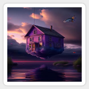 Dreamy Ocean House Sticker